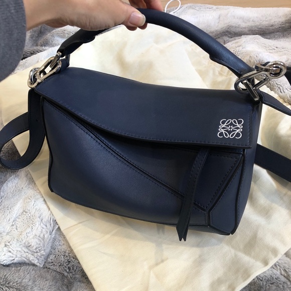 loewe puzzle bag navy